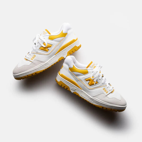 New Balance 550 Sea Salt - Varsity Gold Prestige Stride