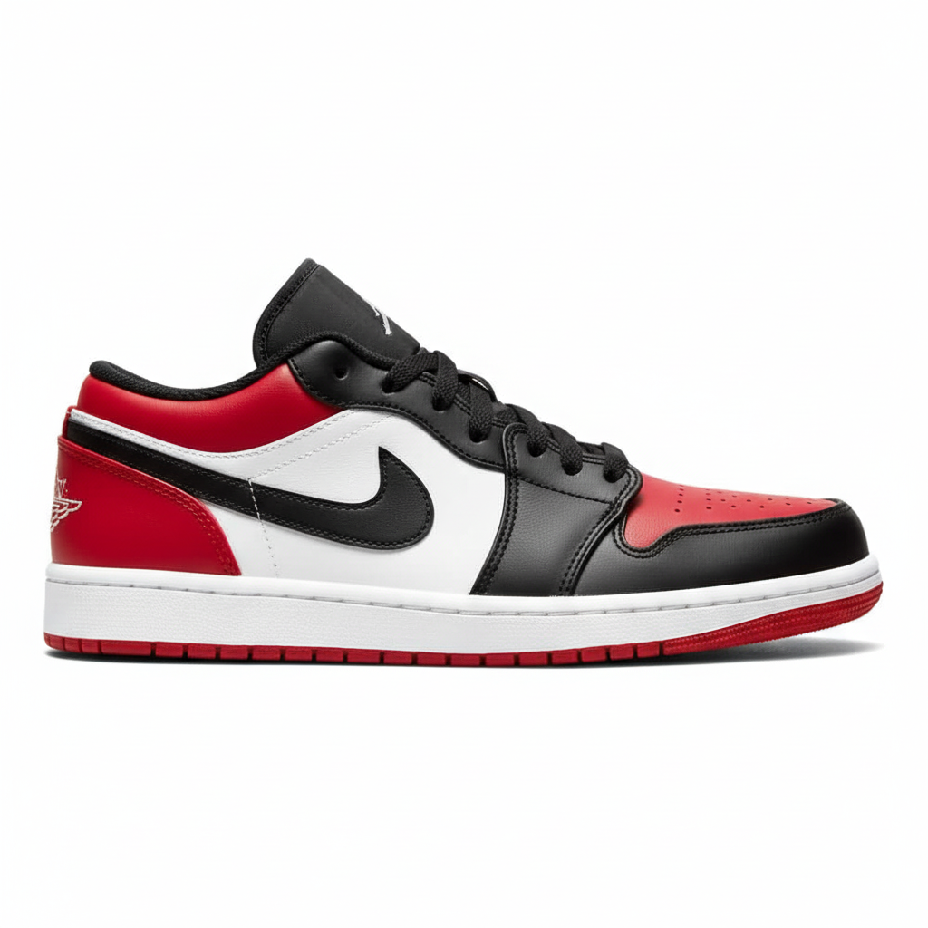 Air Jordan 1 Low 'Bred Toe 2.0'