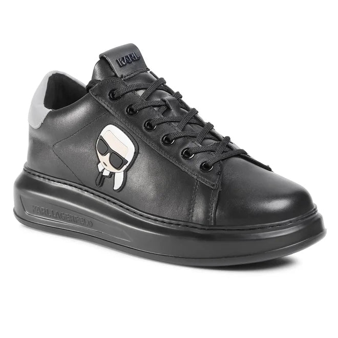 Karl Lagerfeld Kapri Ikonik Sneakers Black Leather.