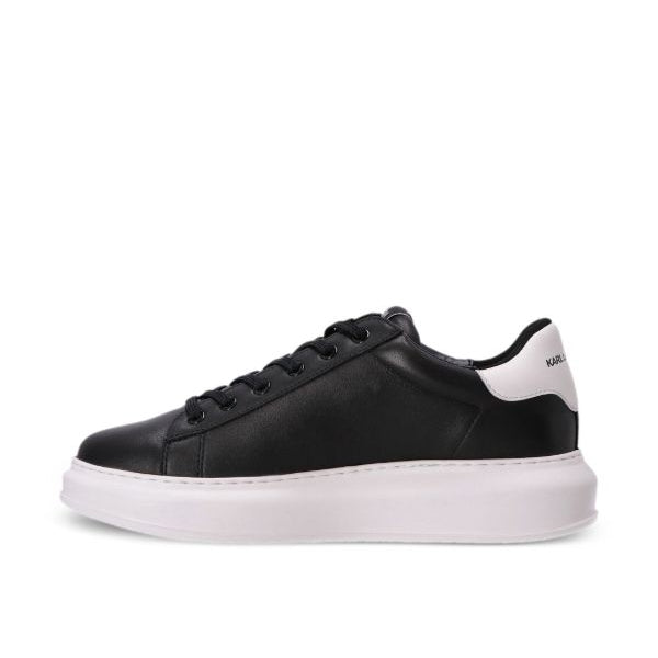 Karl Lagerfeld Ikonik Kapri Black & White Leather Sneakers.
