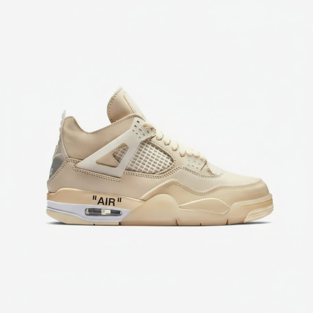 Nike Air Jordan 4 Retro X Off-White "Sail" Sneakers Prestige Stride