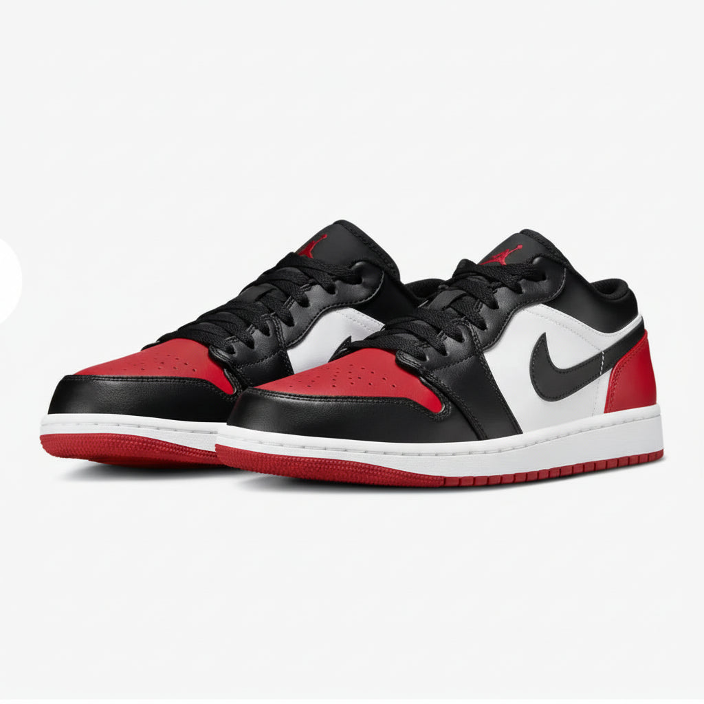 Air Jordan 1 Low 'Bred Toe 2.0' Prestige Stride