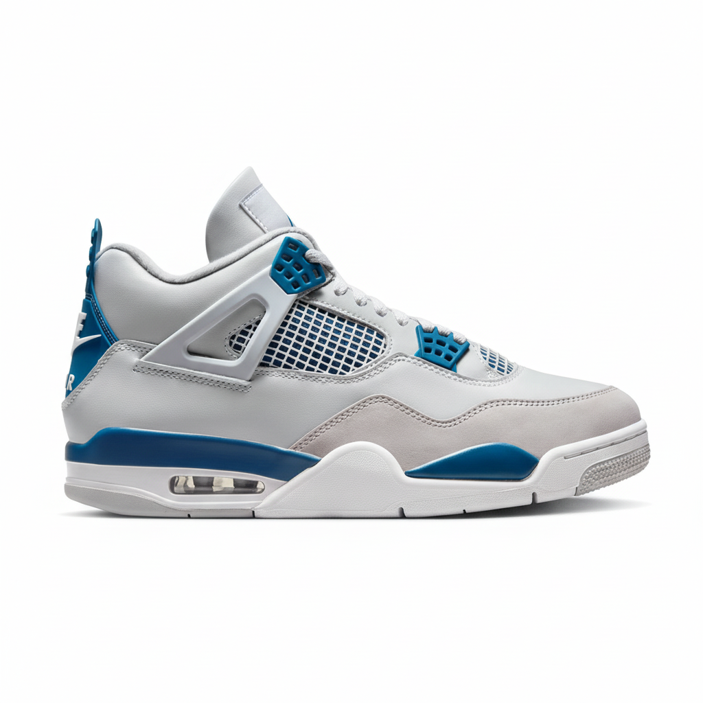 Nike Air Jordan 4 Golf Shoe | White/Military Blue