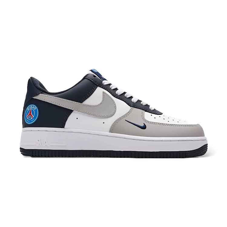 Nike Air Force 1 Low-Top Sneakers White/Grey/Navy Blue