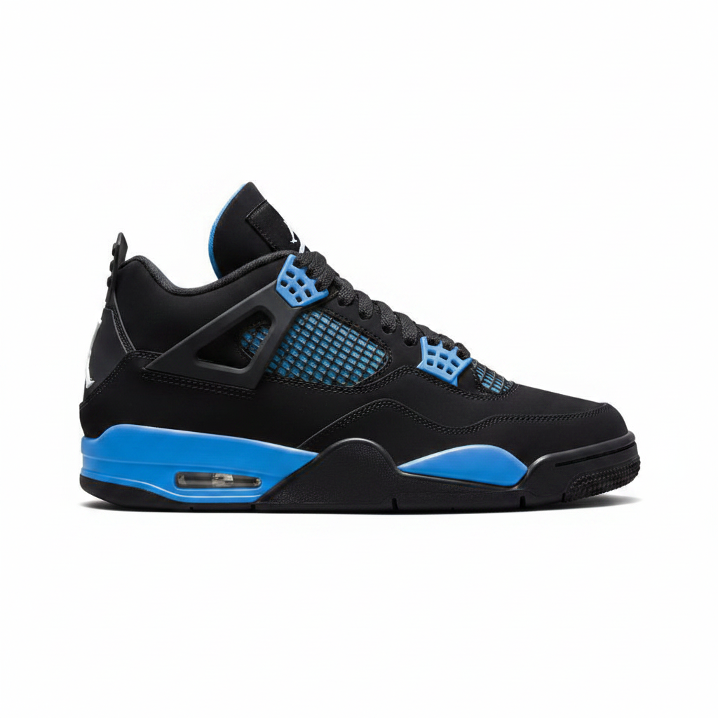 Nike Air Jordan 4 “Black Blue Thunder” Sneakers