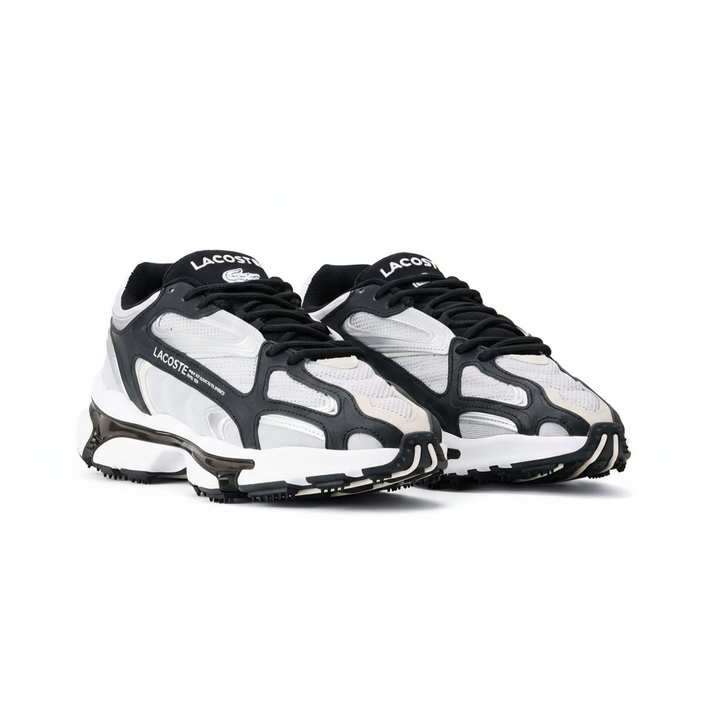 Lacoste L003 2K24 Mesh – Black, White, Light Grey