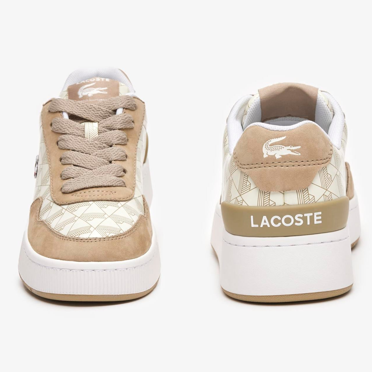 Lacoste Women's White Ace Clip Leather Trainers
