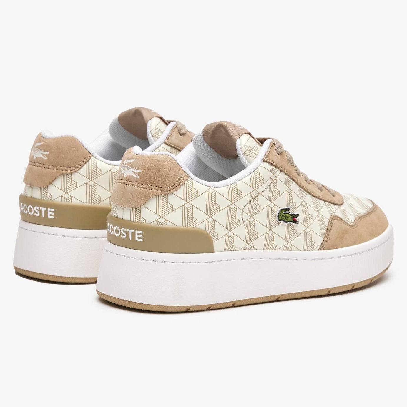 Lacoste Women's White Ace Clip Leather Trainers