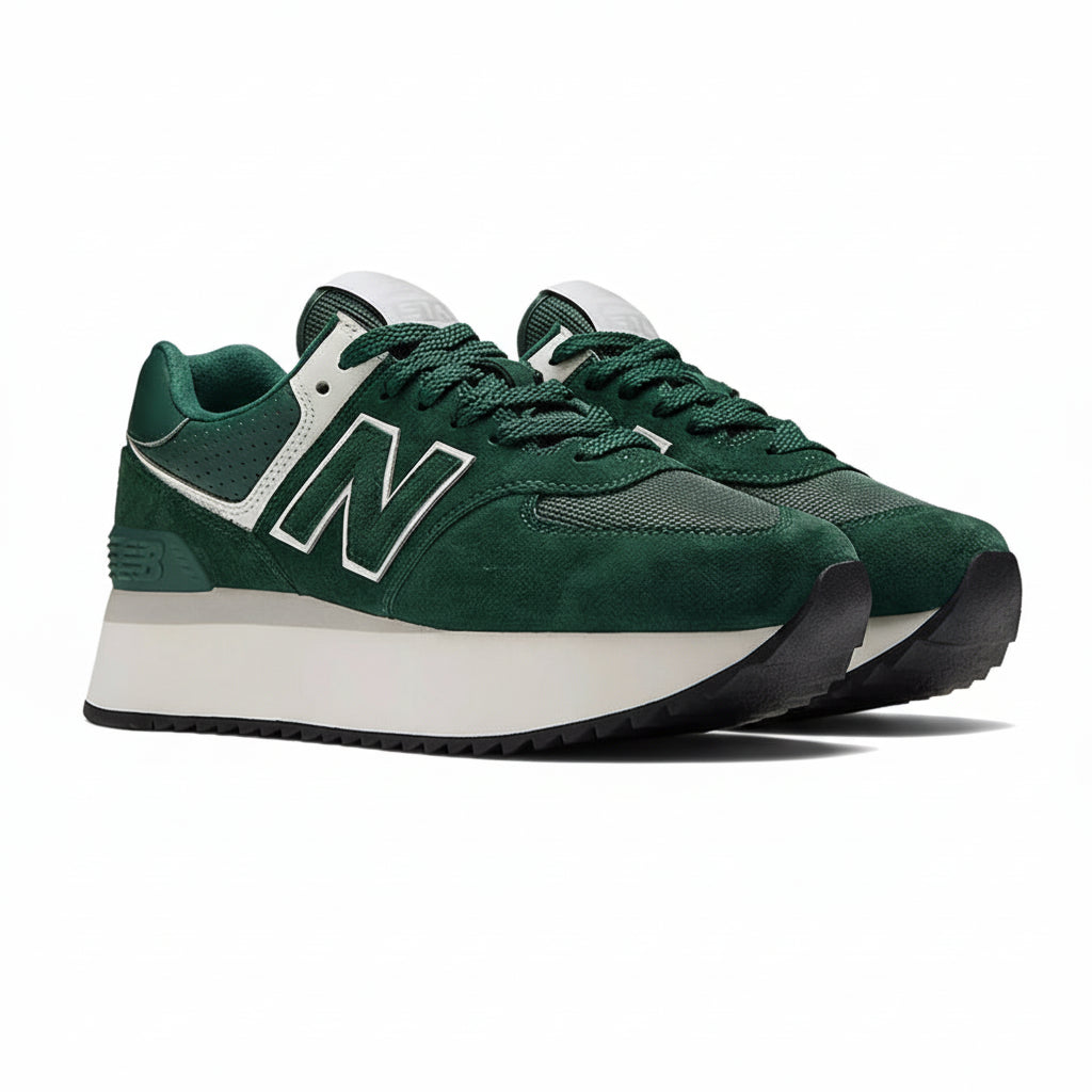 New Balance 574 Platform Sneakers Green/white.