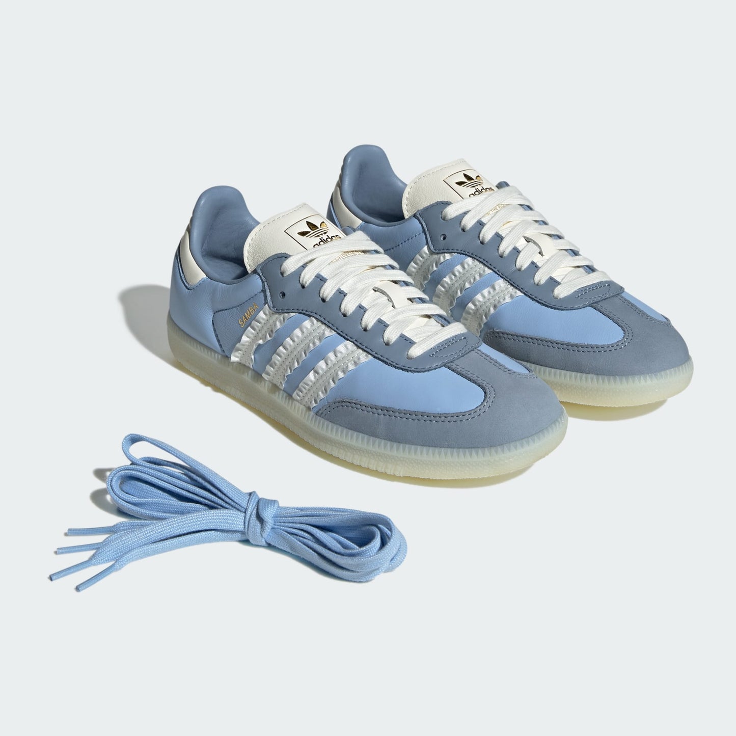 Adidas Samba OG “Ruffle Stripes” Clear Sky/Tactile Blue/Off White
