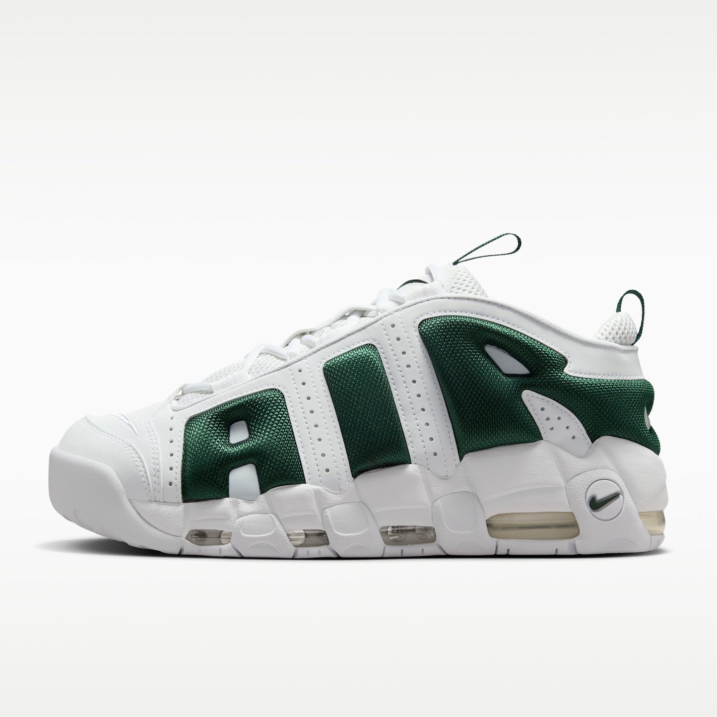 Nike Air More Uptempo Low Sneakers "White and Fir"