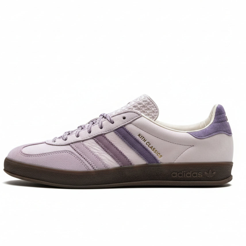 Adidas Gazelle Indoor Kith Classics Ash Purple Sneakers.