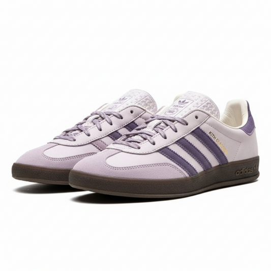 Adidas Gazelle Indoor Kith Classics Ash Purple Sneakers.