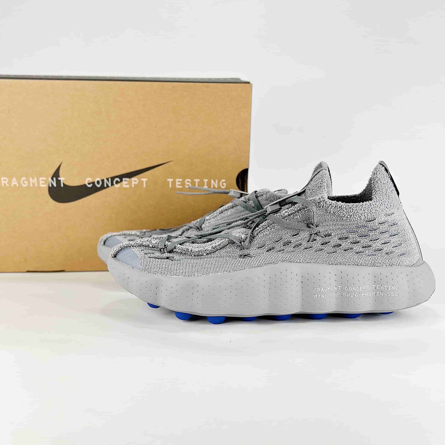 Nike Mind 002 Flyknit Fragment Particle Grey Sneakers