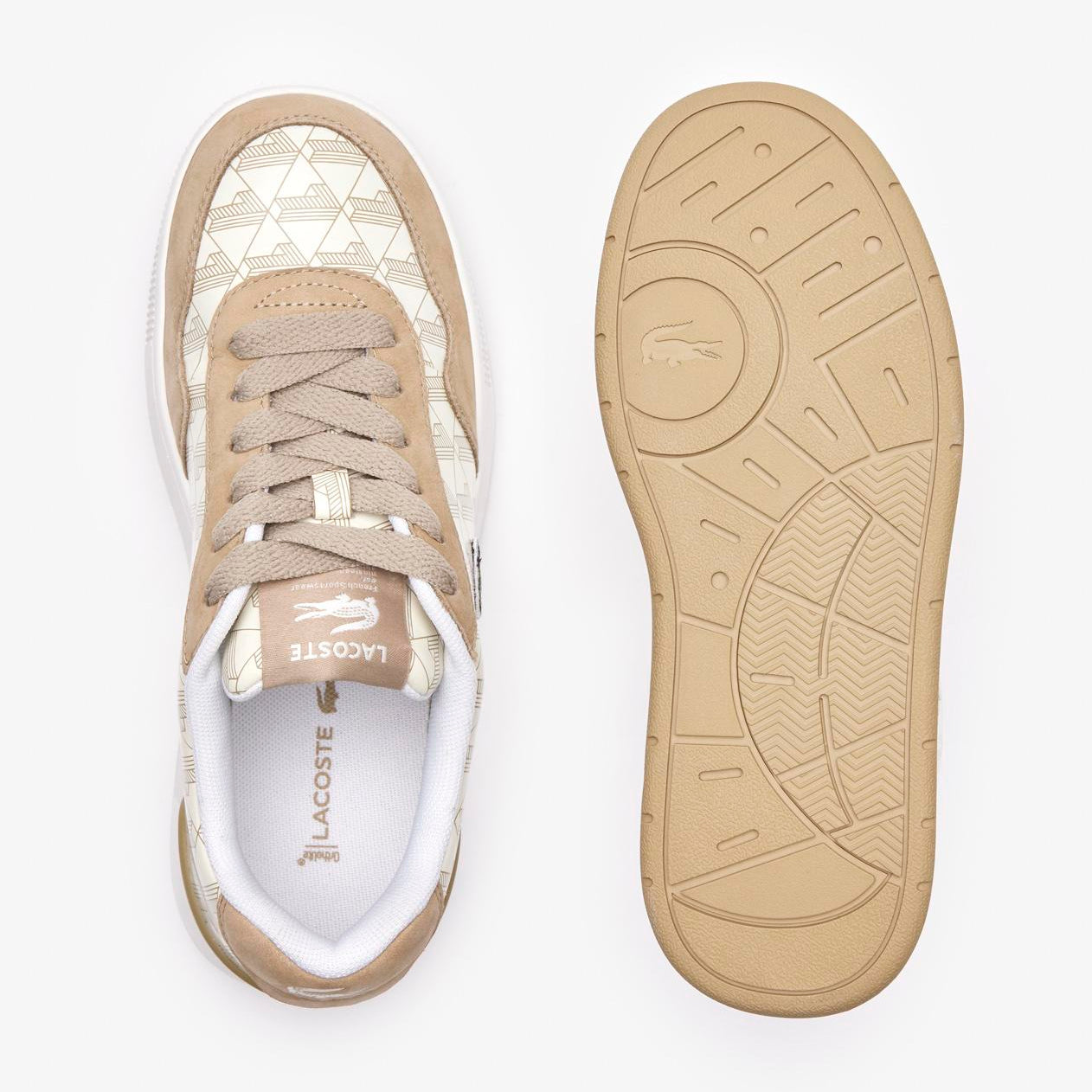 Lacoste Women's White Ace Clip Leather Trainers