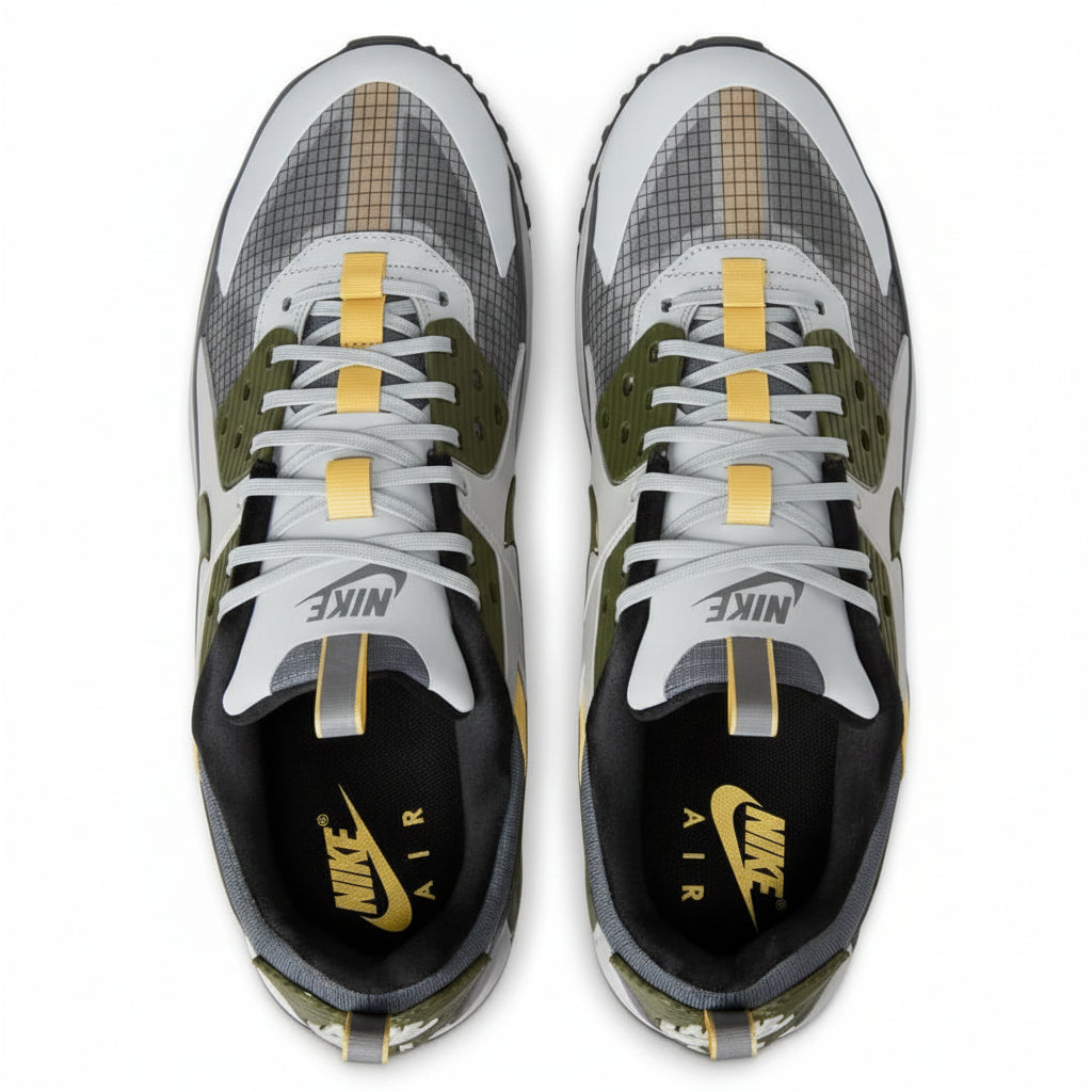 Nike Air Max 90 Drift Sneakers – Light Smoke Grey & Cargo Khaki