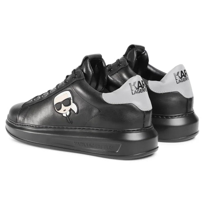 Karl Lagerfeld Kapri Ikonik Sneakers Black Leather.