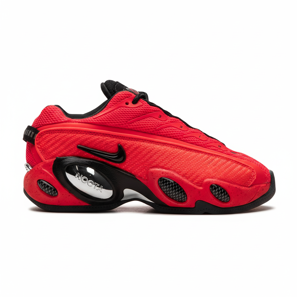 Nike x NOCTA Glide "Bright Crimson" Sneakers