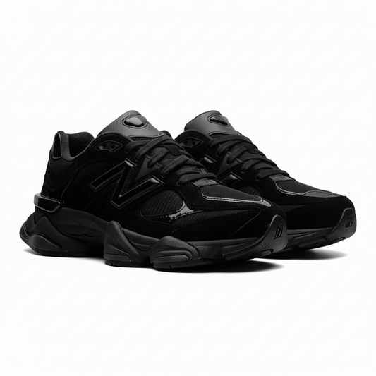 New Balance 9060 "Triple Black" Patent Sneaker