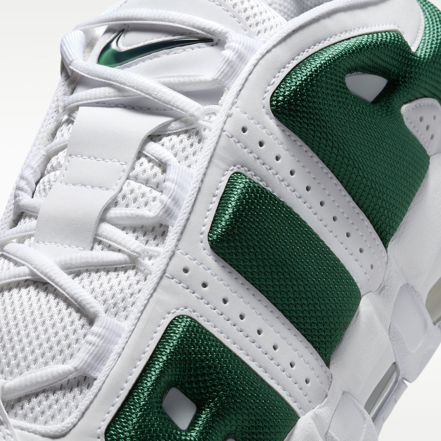 Nike Air More Uptempo Low Sneakers "White and Fir"