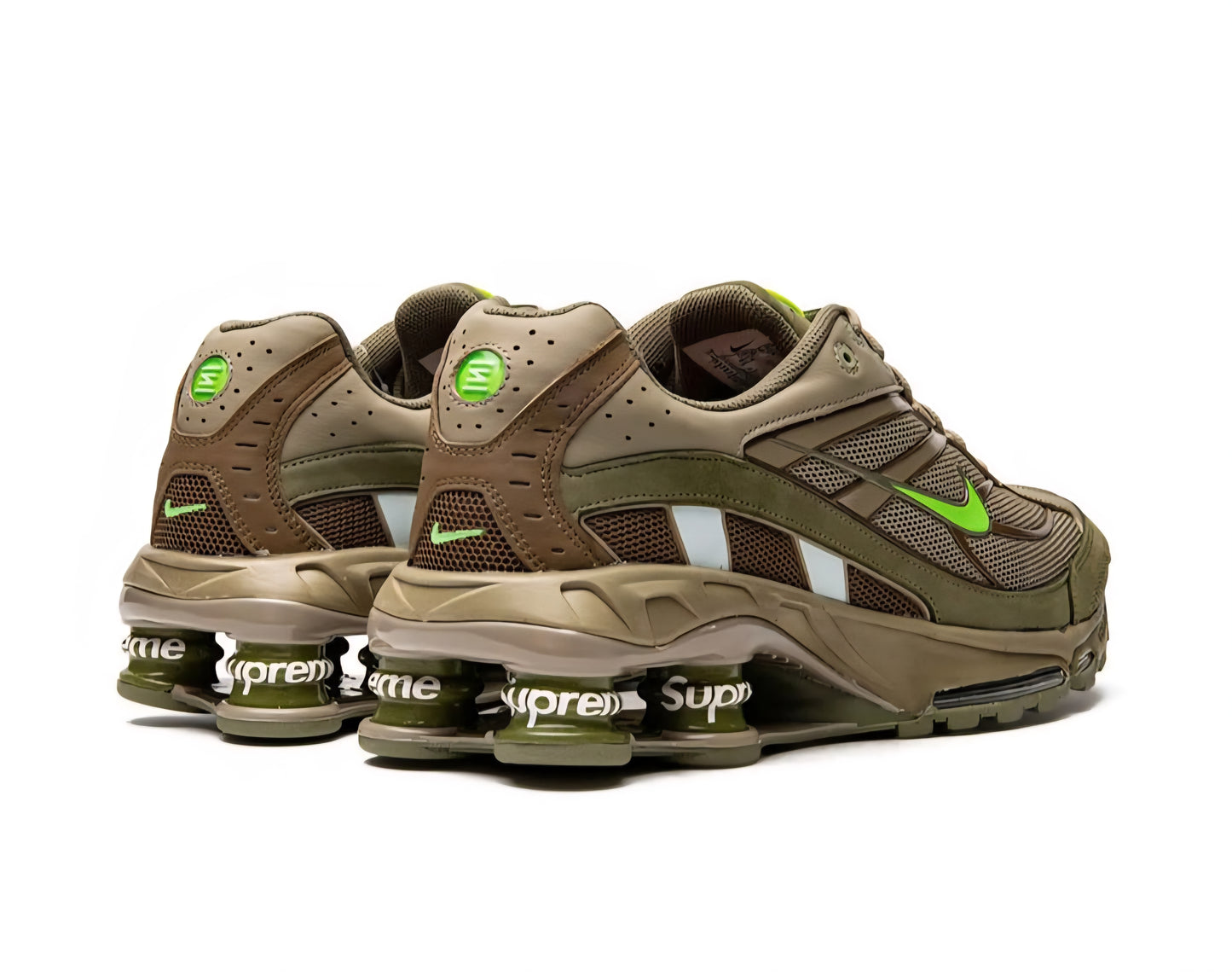 Nike X Supreme Shox Ride 2 SP "Green" Sneakers