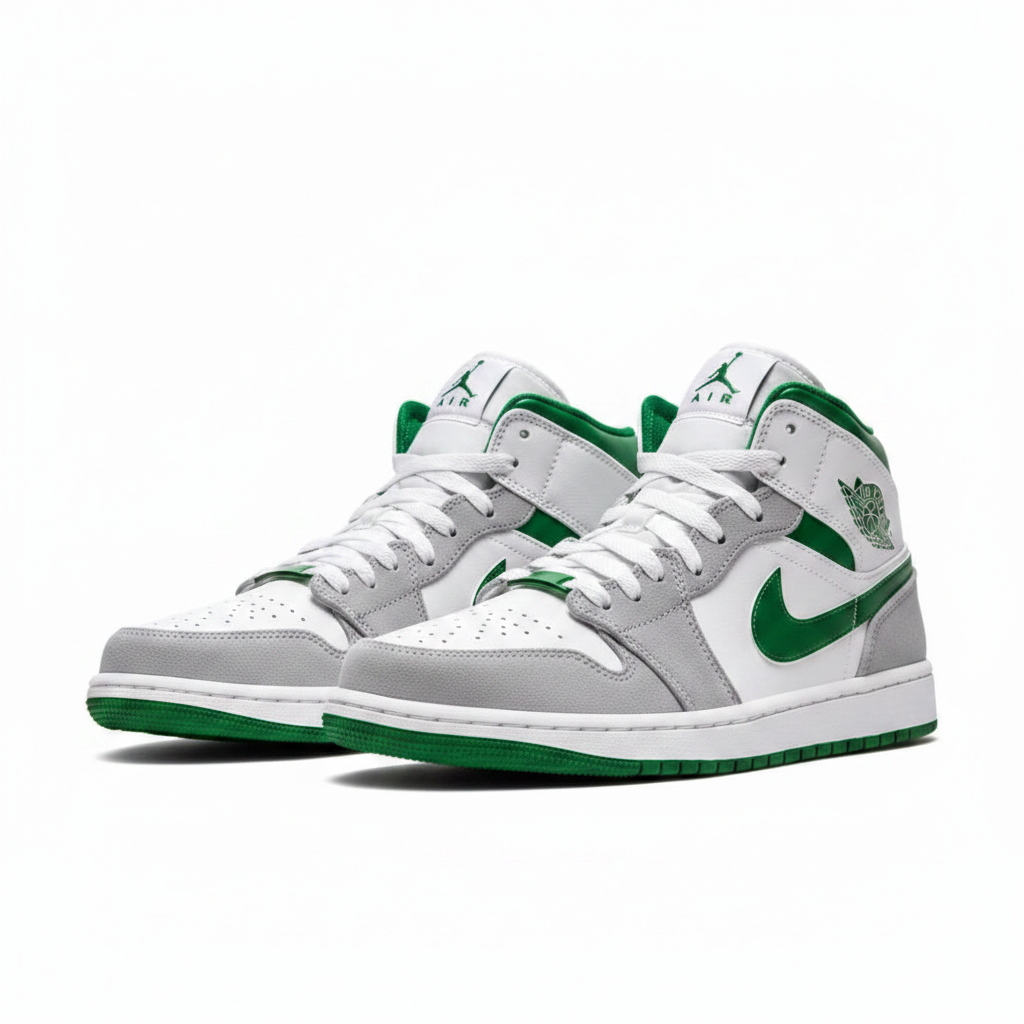 Air Jordan 1 Mid SE “Grey Pine Green” Sneakers