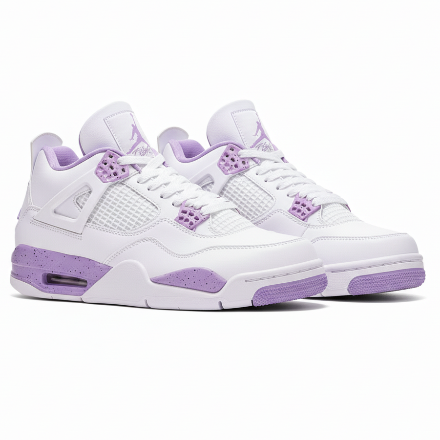 Nike Air Jordan 4 Retro "Purple Oreo" Sneaker