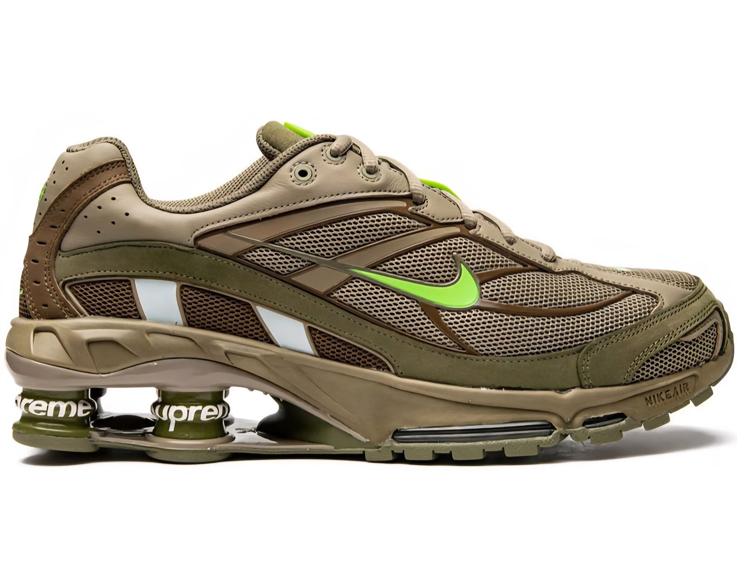 Nike X Supreme Shox Ride 2 SP "Green" Sneakers