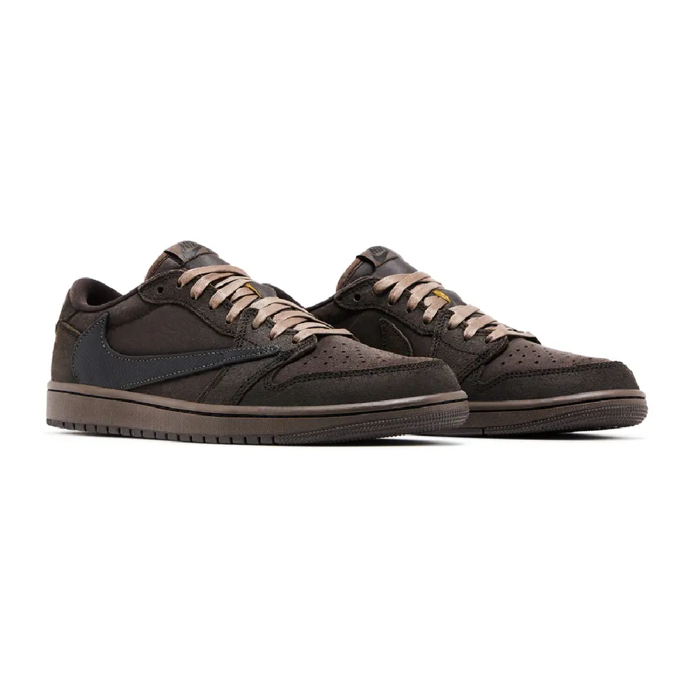 Nike Air Jordan 1 Retro Low OG SP Travis Scott "Velvet Brown" Sneaker.