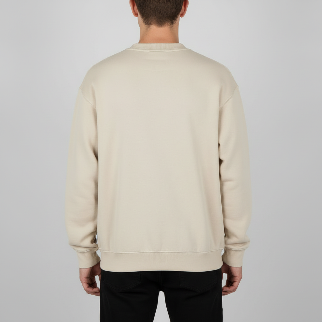 Beige Crewneck Sweatshirt