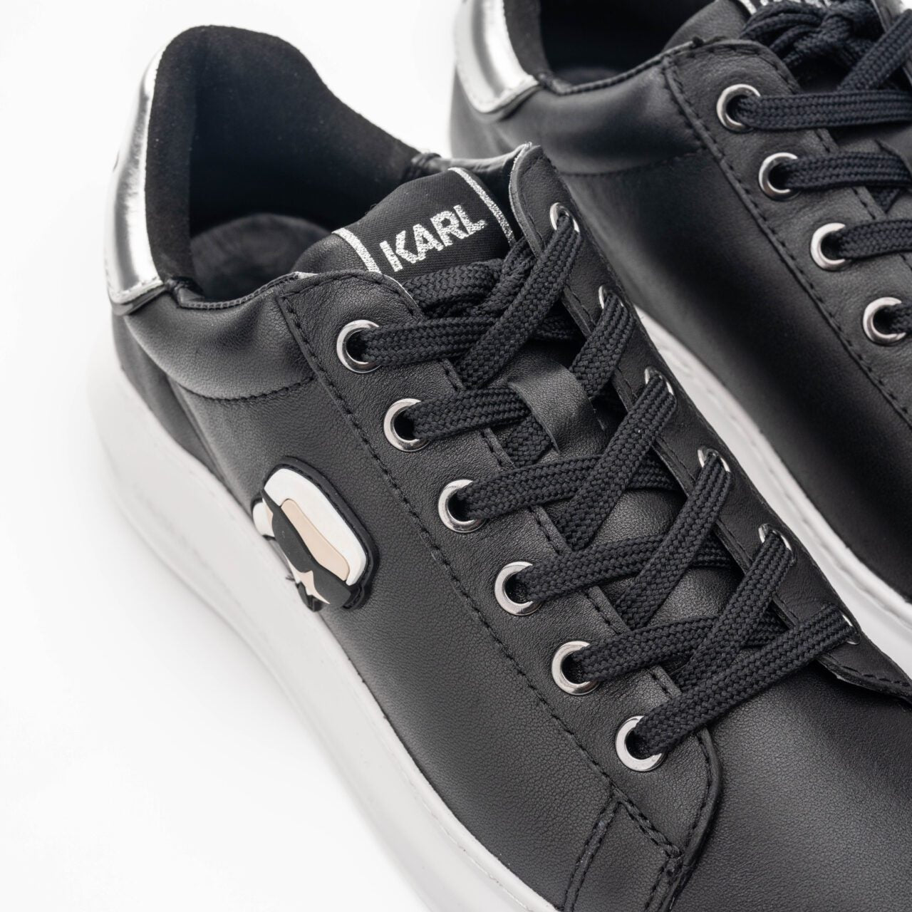 Karl Lagerfeld Kapri NFT Lo Lace Sneakers – Black Leather