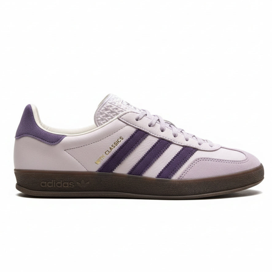 Adidas Gazelle Indoor Kith Classics Ash Purple Sneakers.