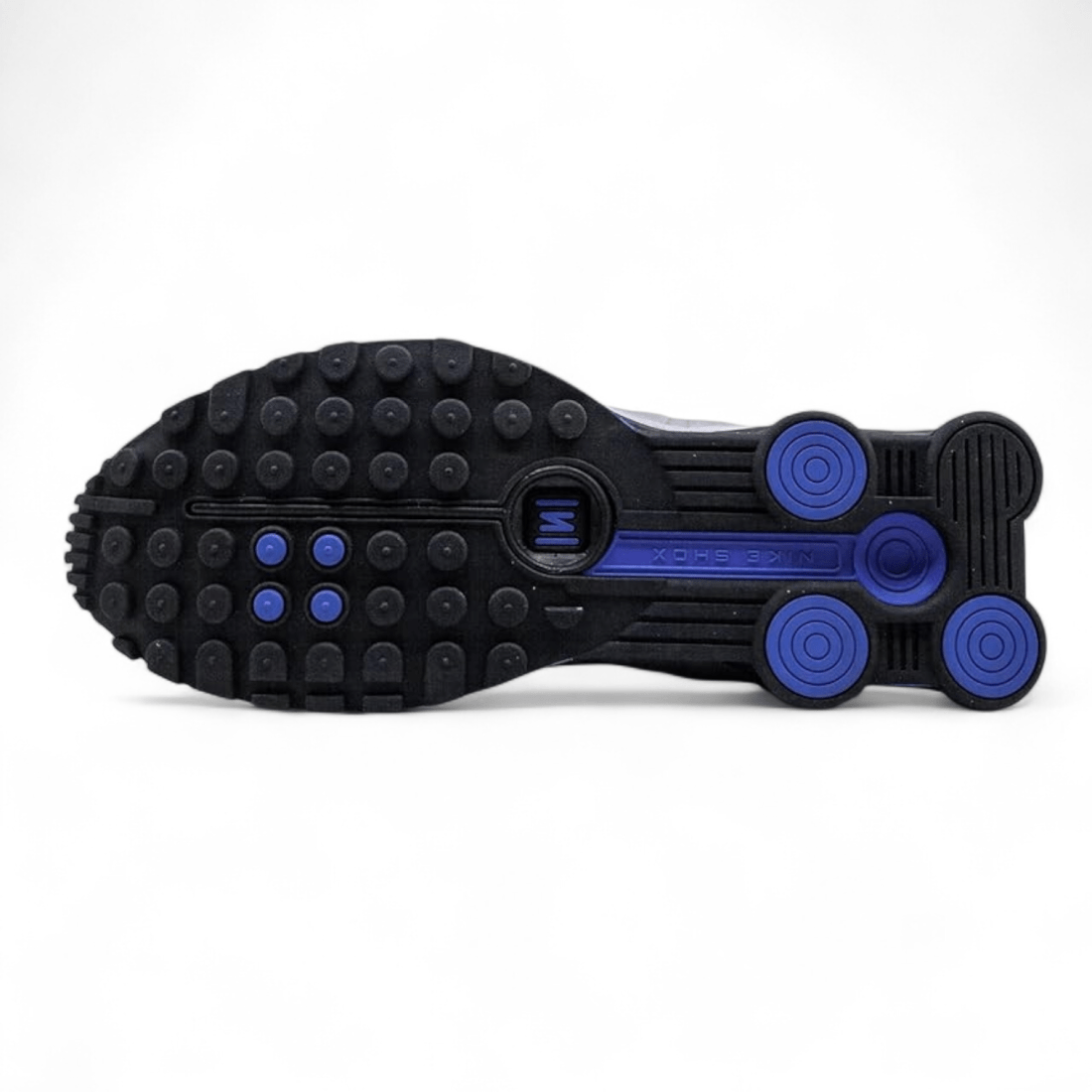 Nike Shox R4 Black / Metallic Silver / Blue Sneakers