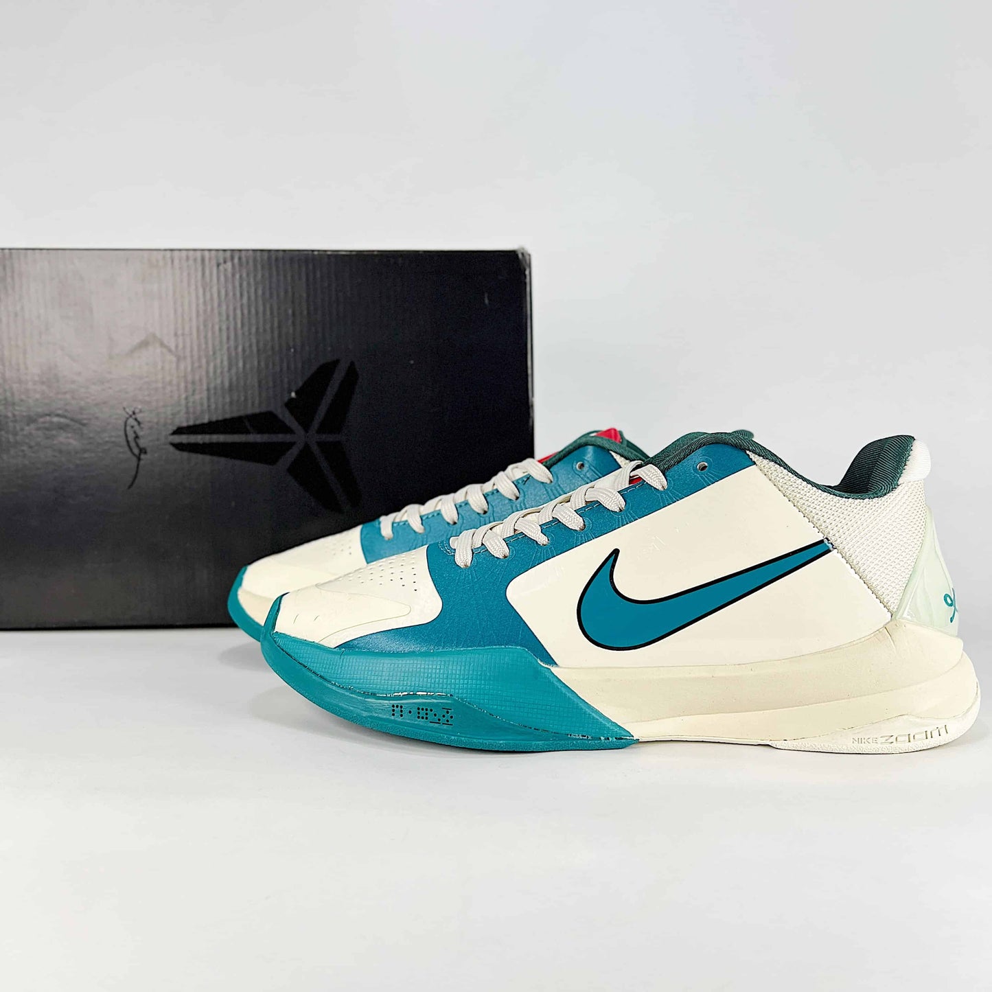 Nike Kobe 5 Protro x Caitlin Clark “Coconut Milk & Bright Spruce” Sneakers