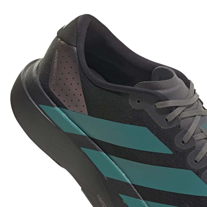 Adidas Adizero EVO SL Shoes Mens Black/Teal/Grey