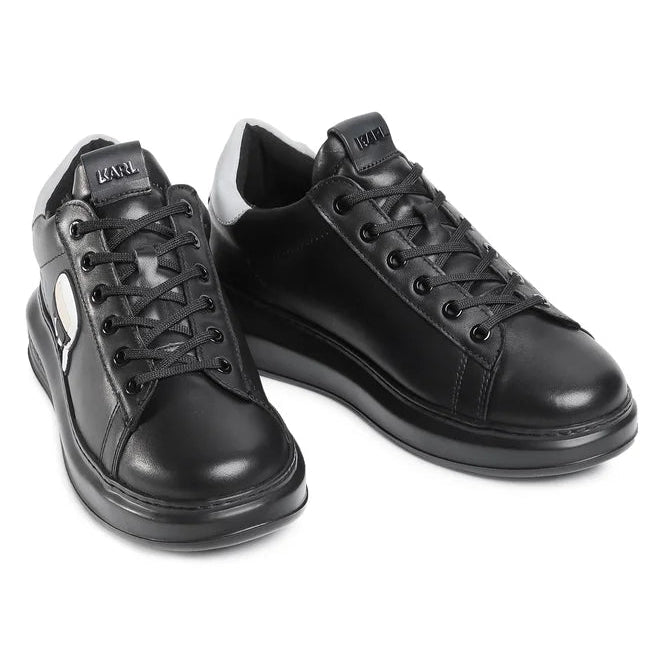 Karl Lagerfeld Kapri Ikonik Sneakers Black Leather.
