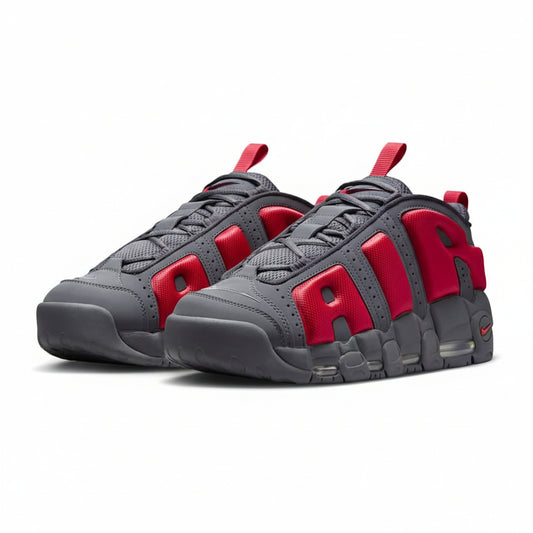 Nike Air More Uptempo Low "Dark Grey/Light Crimson"