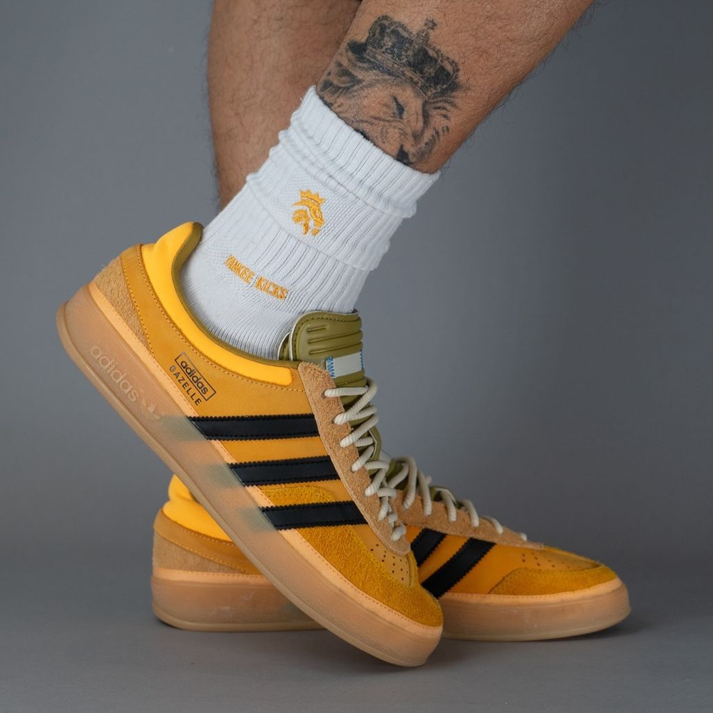 Bad Bunny x Adidas Gazelle Indoor "Sulfur" Sneakers