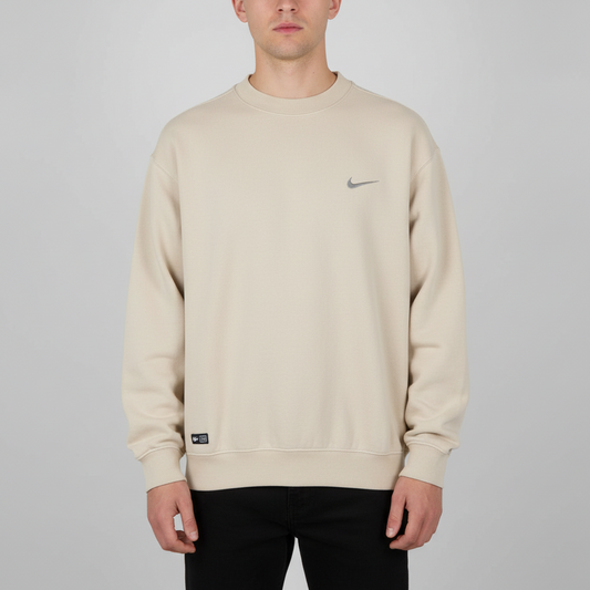 Beige Crewneck Sweatshirt