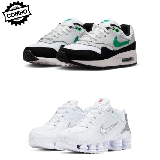 1x Nike Air Max Sneaker & 1 x Nike Shox TL White Sneaker - Combo