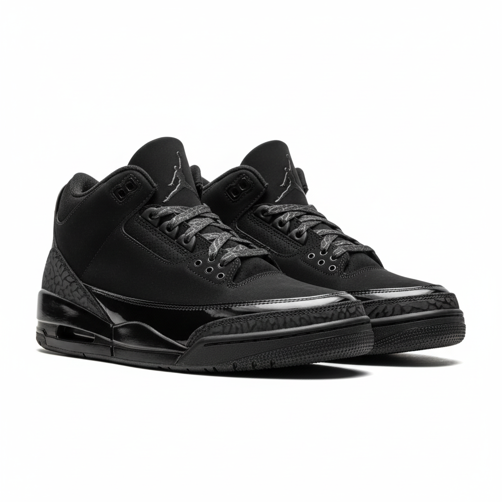 Air Jordan 3 "Black Cat 2025" Sneakers