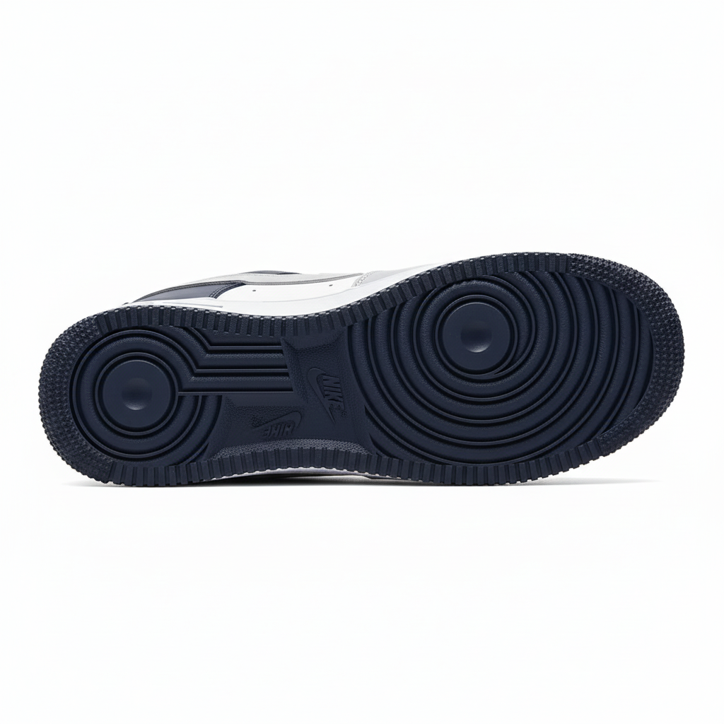 Nike Air Force 1 Low-Top Sneakers White/Grey/Navy Blue