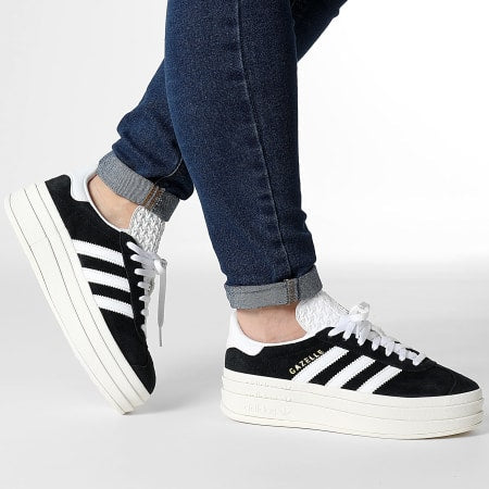 Adidas Gazelle – White and Black Prestige Stride