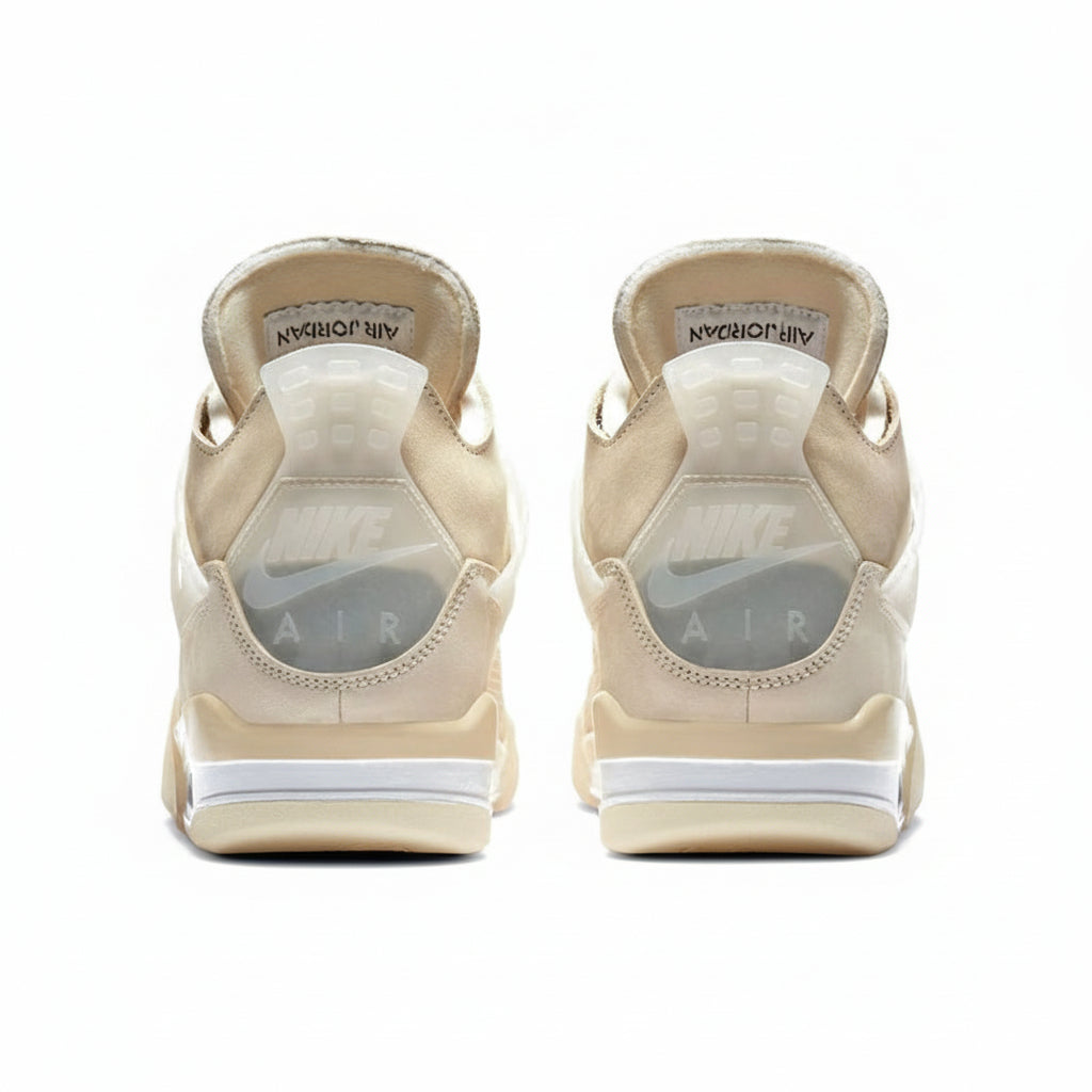 Nike Air Jordan 4 Retro X Off-White "Sail" Sneakers