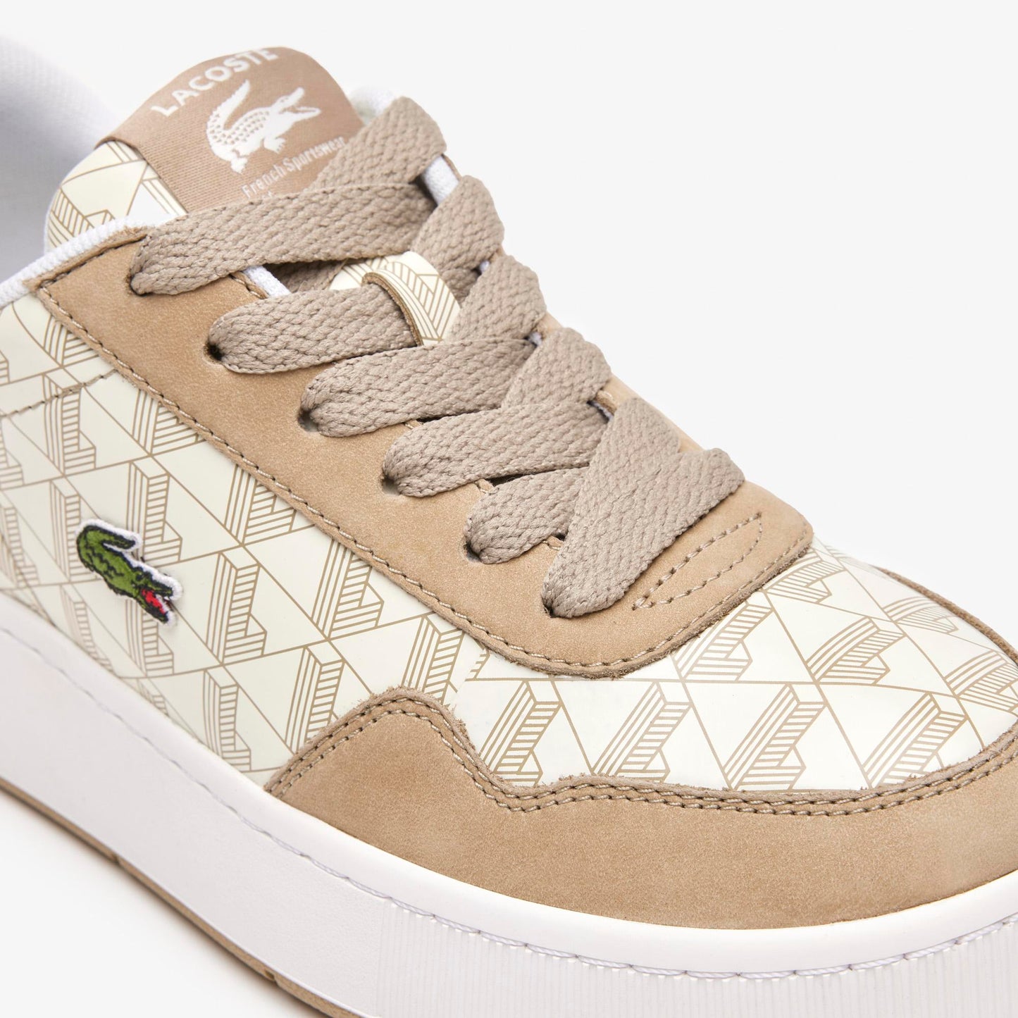 Lacoste Women's White Ace Clip Leather Trainers