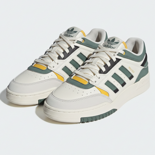 Adidas Drop Step Low Chalk White Tech Emerald Active Gold