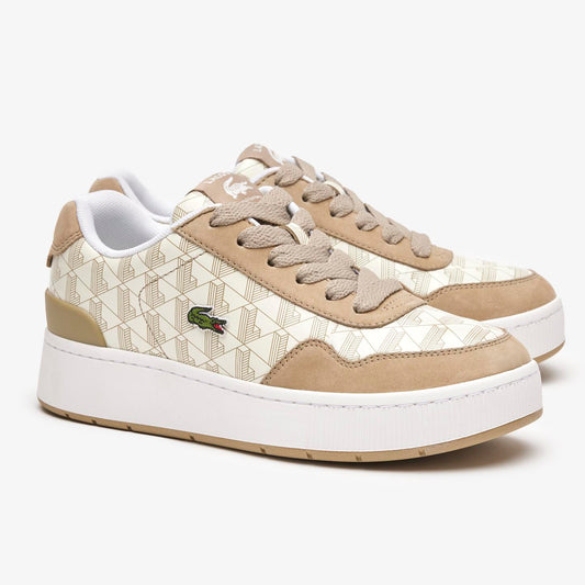 Lacoste Women's White Ace Clip Leather Trainers