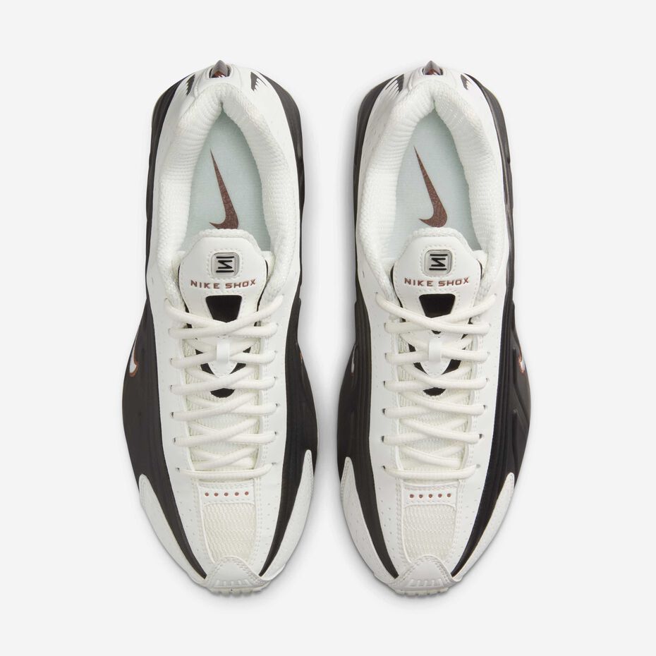 Nike Shox R4 Sail Black Fauna Brown Women's Shoes,