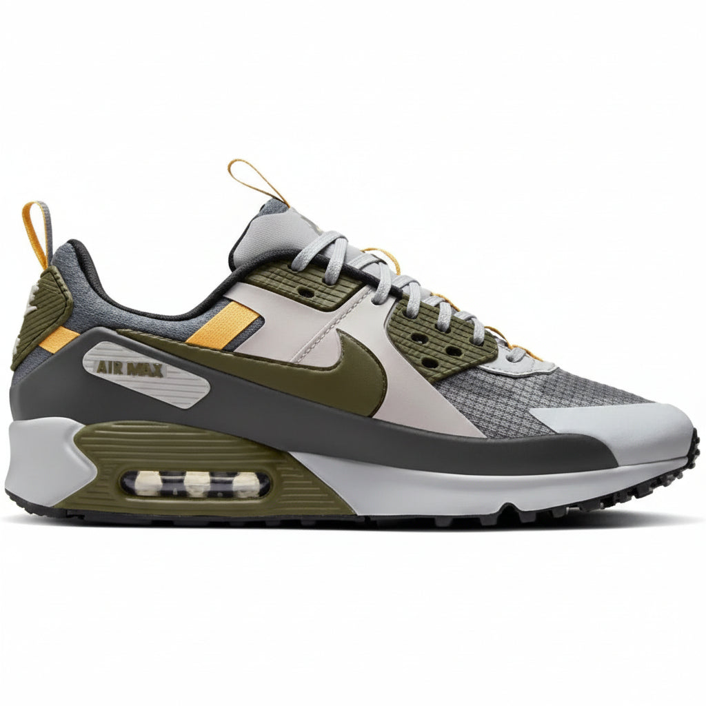 Nike Air Max 90 Drift Sneakers – Light Smoke Grey & Cargo Khaki