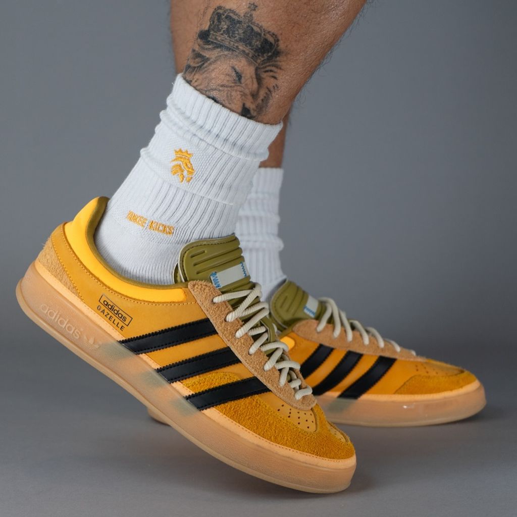 Bad Bunny x Adidas Gazelle Indoor "Sulfur" Sneakers